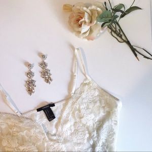 Beautiful White Lace Bodysuit